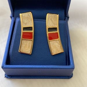 Jewelry 4 for $12 Napier Enameled Multi Color Earrings